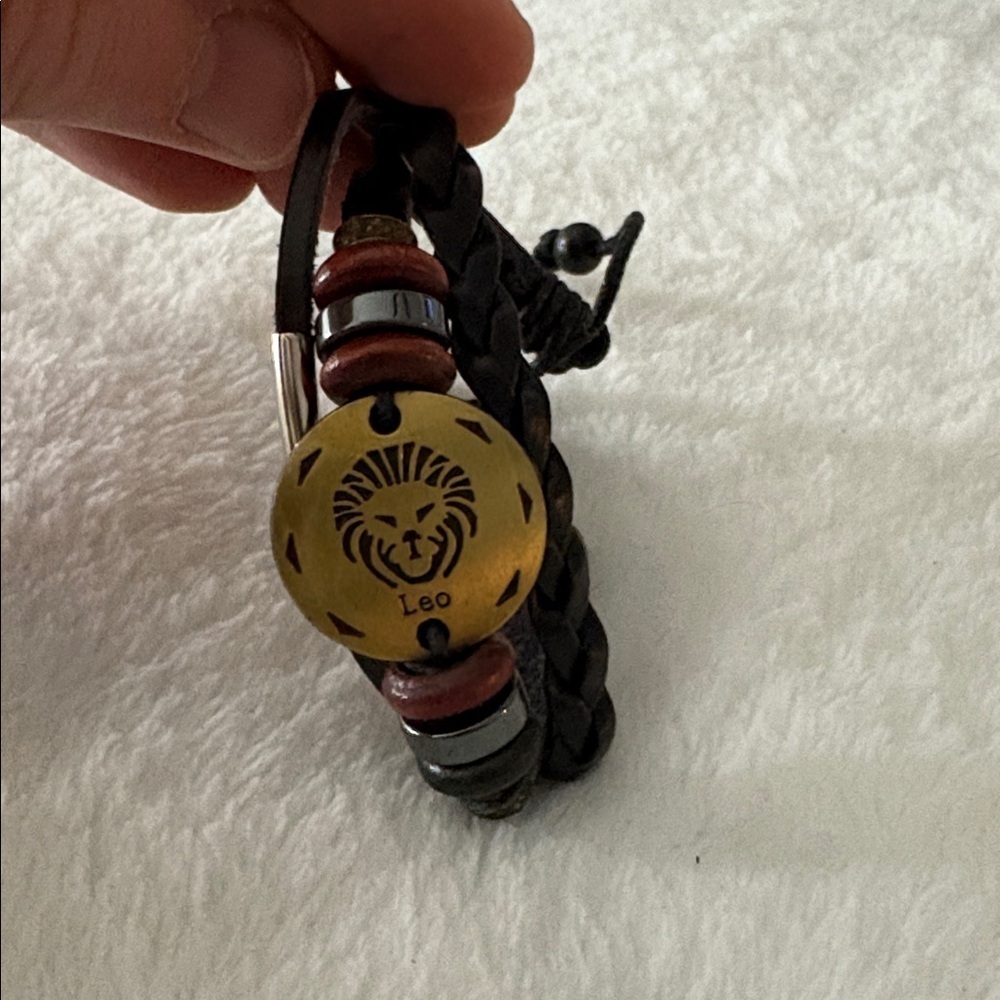 Leo Zodiac Braided Bracelet
